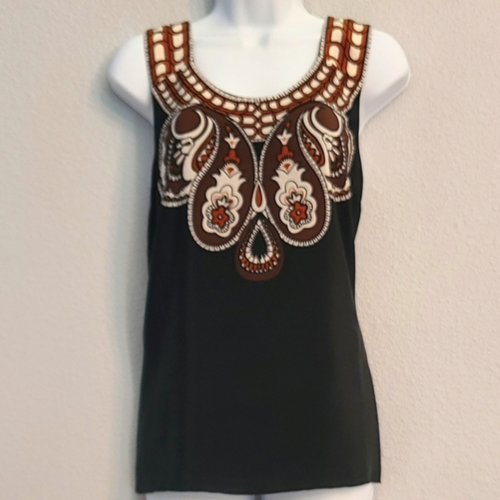 Tibi Sleeveless Silk Top, Size 6